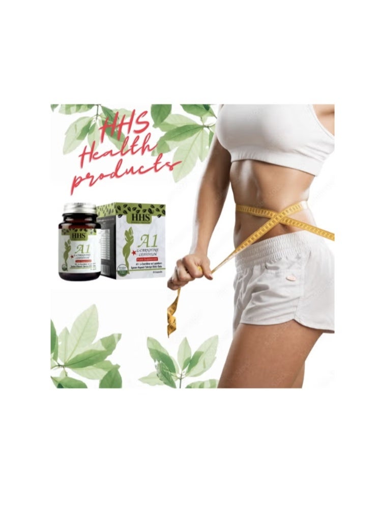 أتش أتش أس مكمل غذائي عشبي لفقدان الوزن من HHS A1 L-carnitine Lepidium - 30 كبسولة - Image 4