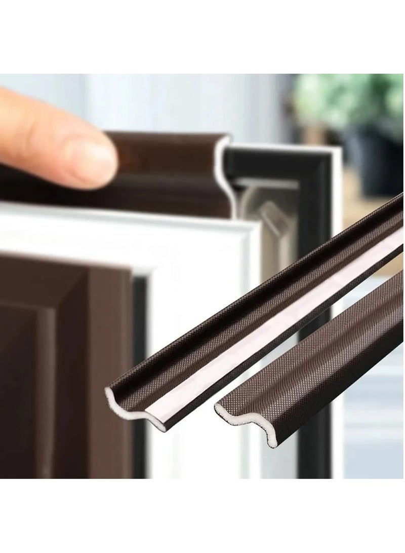 Rubik 6M Soundproof PU Foam Door Window Sealing Strip, Self-Adhesive Dustproof Windproof Gasket for Casement Sliding Seal  - Image 1