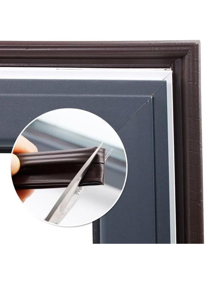 Rubik 6M Soundproof PU Foam Door Window Sealing Strip, Self-Adhesive Dustproof Windproof Gasket for Casement Sliding Seal  - Image 4