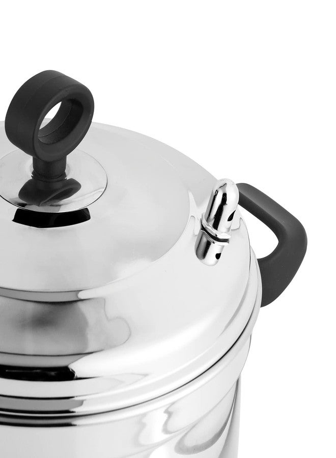 REGOLITH ENTERPRISES Steel idli pot/idli cooking pot /4 pcs plates Induction base idly maker small /36 CM(Makes upto 16 idli at a time), Silver - Image 3