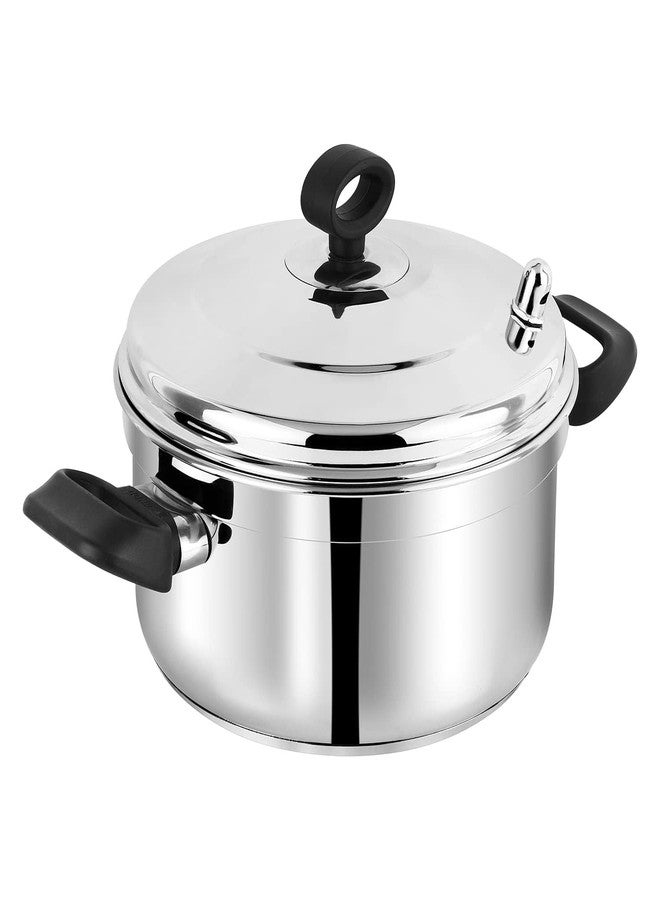 REGOLITH ENTERPRISES Steel idli pot/idli cooking pot /4 pcs plates Induction base idly maker small /36 CM(Makes upto 16 idli at a time), Silver - Image 1