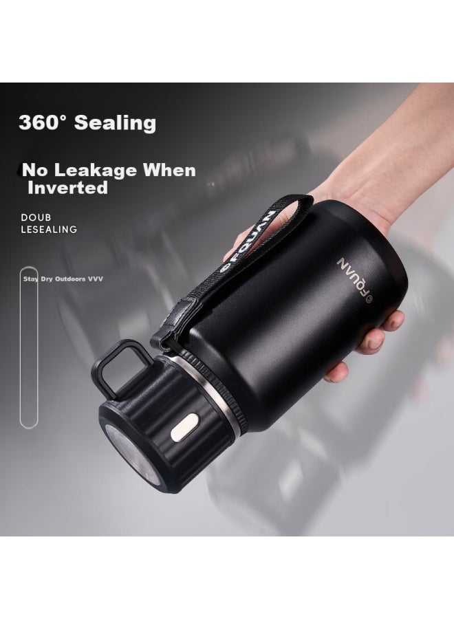 Cica Large Capacity Insulated Water Bottle Men's 316 Stainless Steel Tea Separation Tea Infuser Cup For Students - Image 3