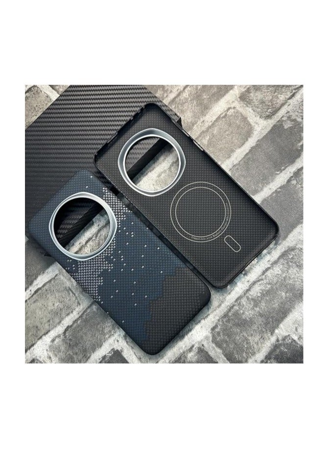 general Carbon Fiber Magnetic Case Compatible with Honor Magic 7 Pro 5G, Cover Aramid Fiber Case Support Wireless Charges For Honor Magic 7 Pro - Image 1