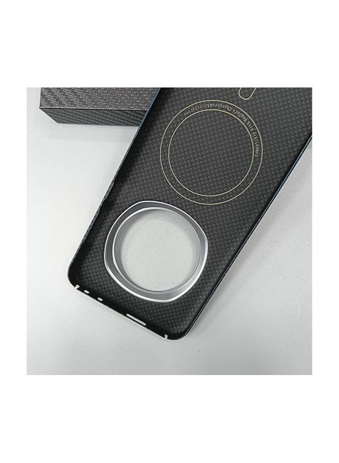 general Carbon Fiber Magnetic Case Compatible with Honor Magic 7 Pro 5G, Cover Aramid Fiber Case Support Wireless Charges For Honor Magic 7 Pro - Image 2