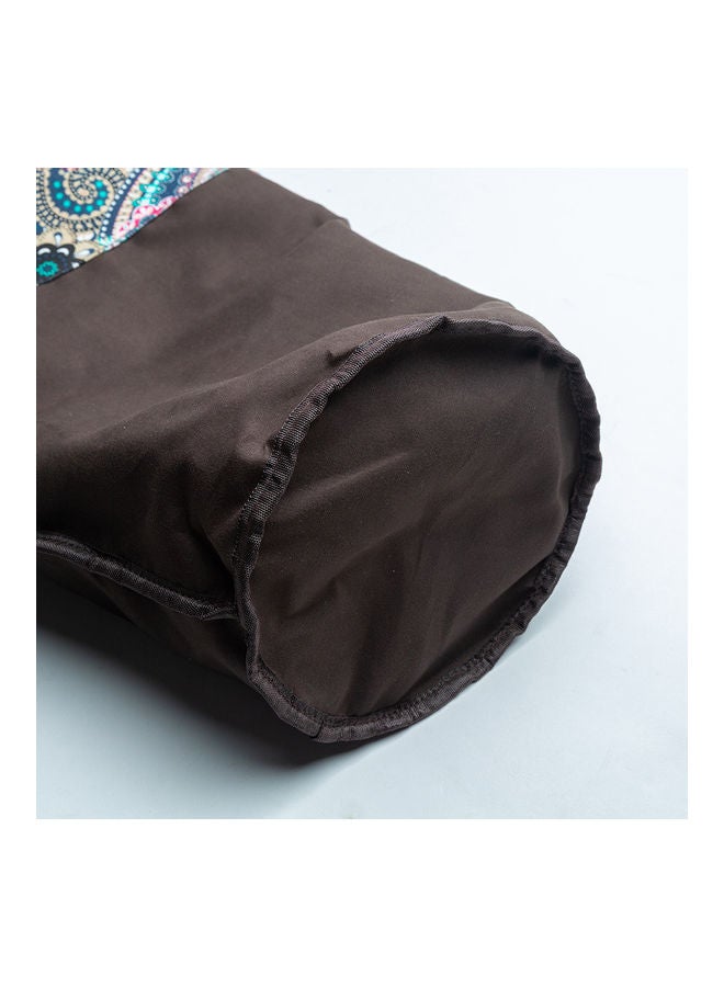 Generic Yoga Mat Bag Canvas Shoulder Bags Vintage Printed Zipper Pocket 25.00*3.00*24.00cm  - Image 4