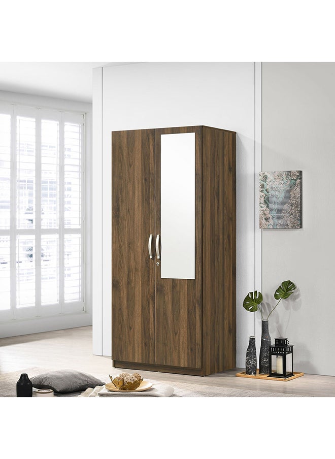 Home Box Kulltorp Plus 2-Door Wardrobe With Mirror 52 x 182 x 80 cm  - Image 1