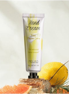 MELAO Hand Cream for Dry Cracked Hands Natural Plant Fragrance Mini Hand Lotion Moisturizing Hand Care Cream 30g (Citrus Fragrance)  - Image 1