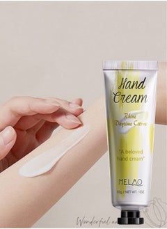 MELAO Hand Cream for Dry Cracked Hands Natural Plant Fragrance Mini Hand Lotion Moisturizing Hand Care Cream 30g (Citrus Fragrance)  - Image 5