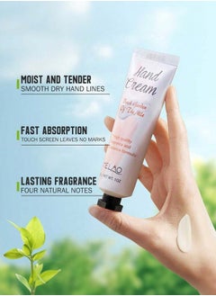 MELAO Hand Cream for Dry Cracked Hands Natural Plant Fragrance Mini Hand Lotion Moisturizing Hand Care Cream 30g (Citrus Fragrance)  - Image 2