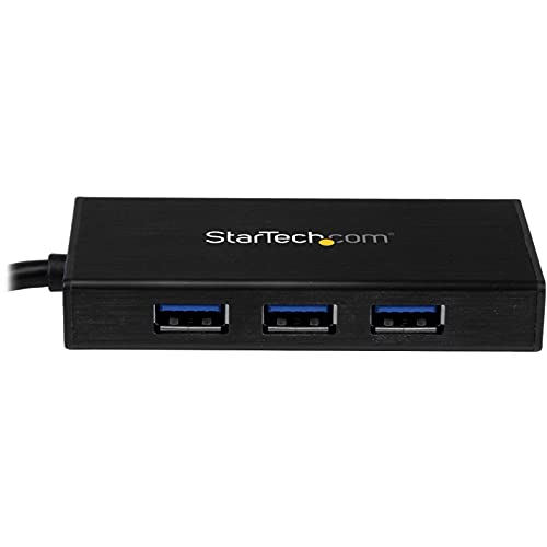 StarTech.com USB 3.0 Hub with Gigabit Ethernet Adapter - 5Gbps - 3 Port - NIC - USB Network / LAN Adapter - Windows & Mac Compatible , TAA (ST3300G3UA) - Image 2