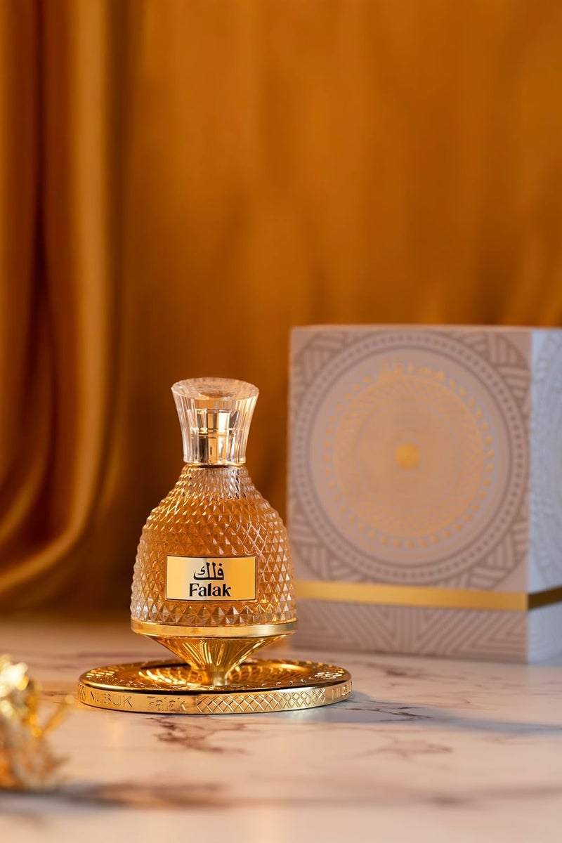 Nusuk Falak Eau De Parfum 100ml | Unisex Long Lasting Perfume | Caramel, Vanilla & Praline Fragrance | Warm Gourmand Scent | Elegant Spray Glass Bottle - Image 2
