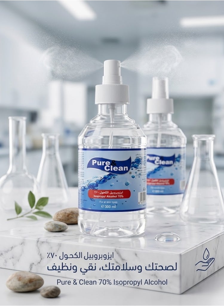 بيور أند كلير رذاذ الكحول إيزوبروبيل النقي والنظيف 300 مل - Image 3