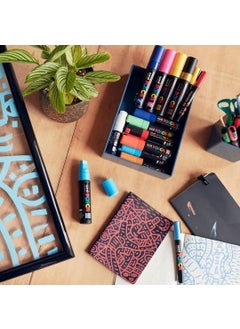 Uni Posca Marker Pen PC-3m (0.9-1.3mm) Basic Set of 8  - Image 3