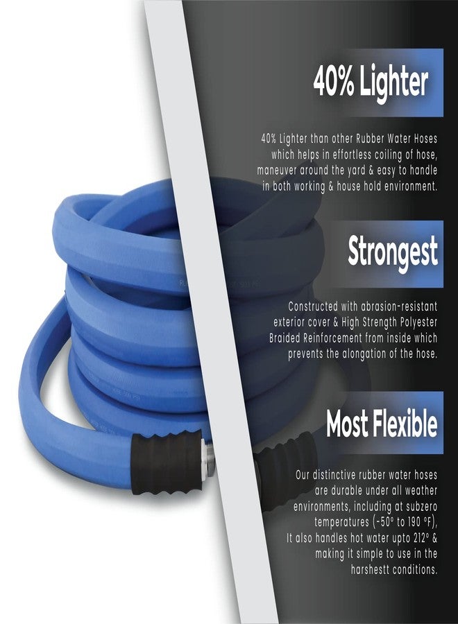 BluBird AG-Lite Rubber Hot & Cold Water Rubber Garden Hose: Ultra-Light & Super Strong (3/4" x 25') - BSAL3425 - Image 4
