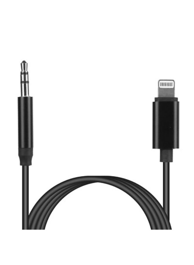Lightning to 3.5mm AUX audio adapter cable, works with high quality with car stereos, headphones, speakers, and car audio systems. - Image 1