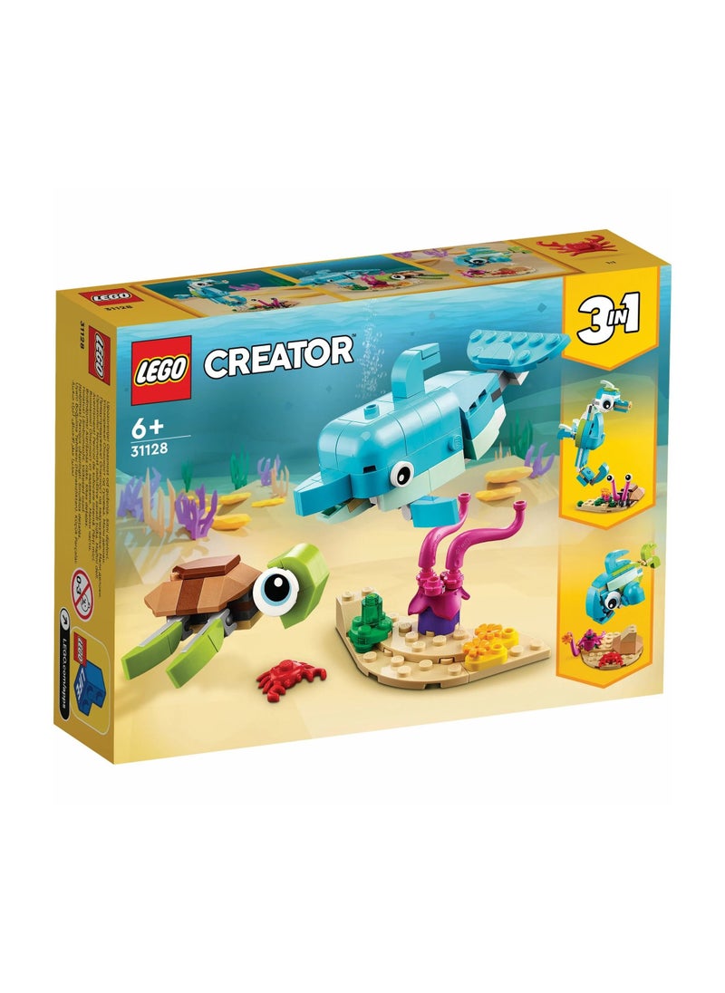 LEGO LEGO - Creator 3-in-1 Dolphin and Turtle 137 Pieces - 31128  - Image 1