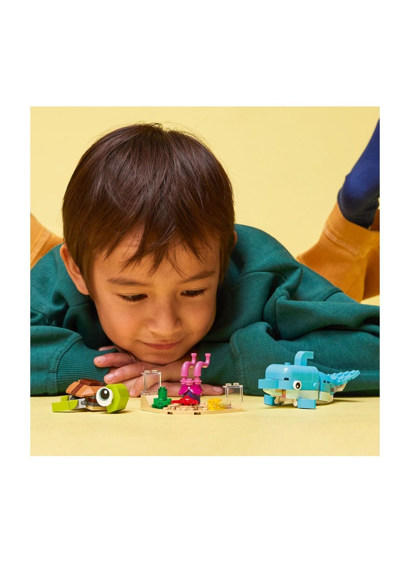 LEGO LEGO - Creator 3-in-1 Dolphin and Turtle 137 Pieces - 31128  - Image 3