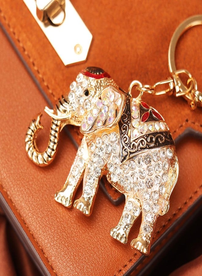 kcrygogo Colorful Crystal Elephant Keychain - Symbol of Luck,Thailand tourist souvenirs, Fashionable Bag Pendant, Versatile Gift - Image 3