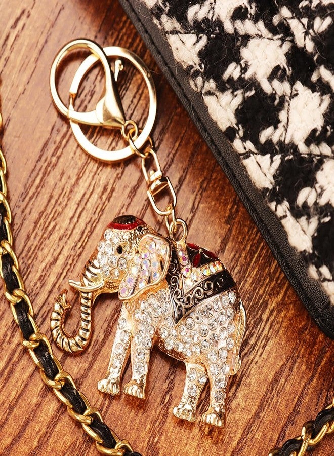 kcrygogo Colorful Crystal Elephant Keychain - Symbol of Luck,Thailand tourist souvenirs, Fashionable Bag Pendant, Versatile Gift - Image 4