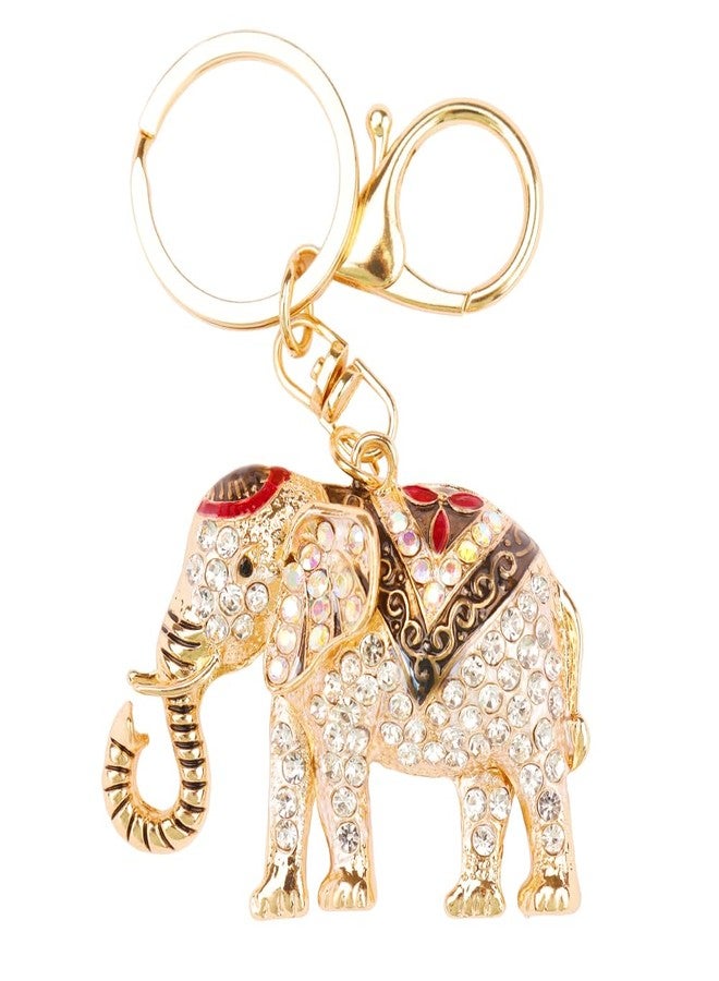 kcrygogo Colorful Crystal Elephant Keychain - Symbol of Luck,Thailand tourist souvenirs, Fashionable Bag Pendant, Versatile Gift - Image 1