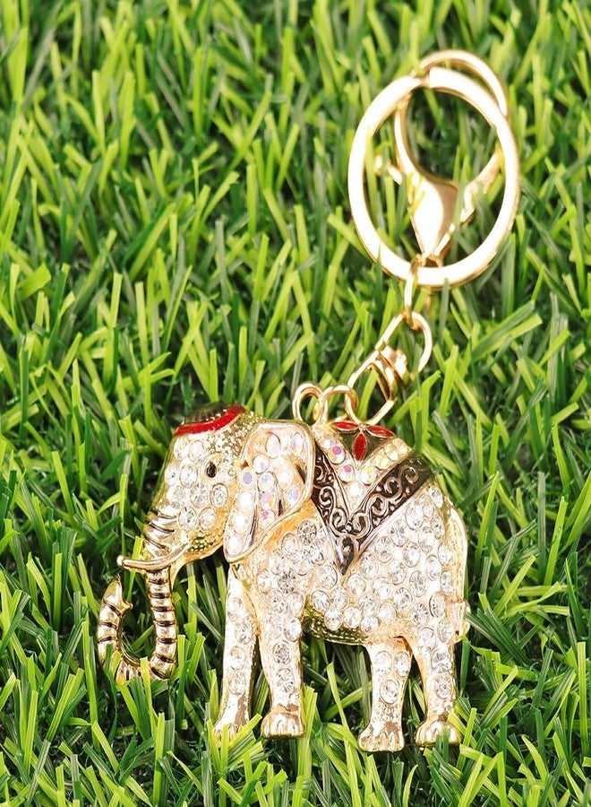 kcrygogo Colorful Crystal Elephant Keychain - Symbol of Luck,Thailand tourist souvenirs, Fashionable Bag Pendant, Versatile Gift - Image 2