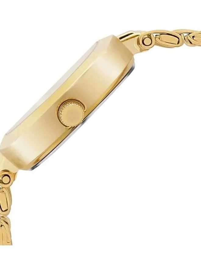 TITAN Women's Analog Display Watch With Gold Stainless Steel Strap - 2598YM01