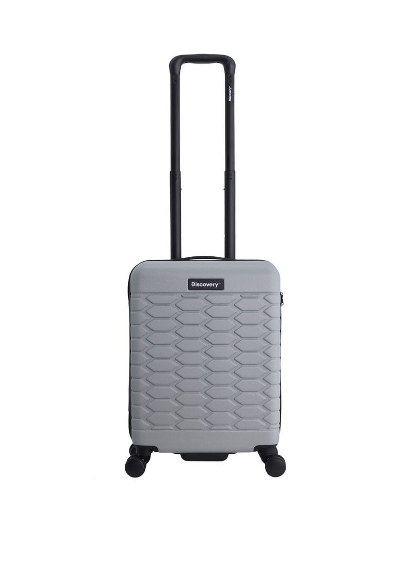 Discovery Reptile ABS Hardshell Small Cabin Carry-On Luggage Silver, Durable Lightweight Suitcase, 4 Double Wheel With TSA Lock Trolley Bag (20 Inch). - pzsku/Z3D1D576BD8DC191889F1Z/45/_/1720608707/de45df76-cf12-4715-8828-18b198c2ada3