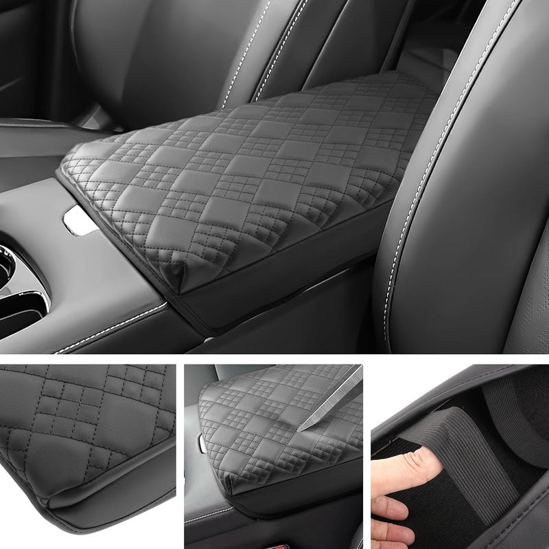 SXCY for 2025 2026 Nissan Murano Armrest Cover Pad for 2025 2026 Nissan Murano Accessories 2025 Murano Center Console Cover 2026 Murano Middle Console Cover w/Soft Cotton Cushion (Added-Pad) - Image 3