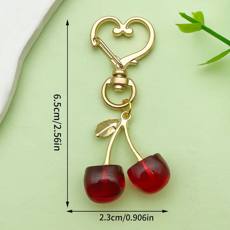 Japanese And Korean Anti-Fruits Strawberry Cherry Keychain Accessories Cute Style Popular Gifts - Image 1
