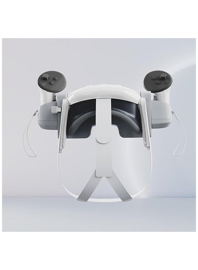 ZLiT for Oculus Quest 3 Charging Dock,Portable Charging Dock Station Stand Base for Oculus Quest 3 VR Headset Controller Dock(White) - Image 3