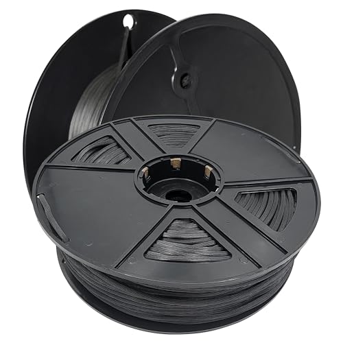 FINE PRODUCT SUPPLY Screen Spline - 0.125", 250 Feet Roll – Round, Retainer, hollow Spline - Bulk Screen Holder Spline for screen Door, Window Mesh & Mosquito Net Fixing - Screen Door Repair & Replacement Spline - Black - Image 1