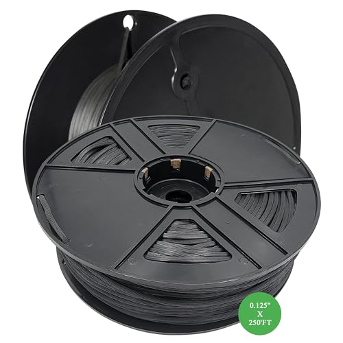 FINE PRODUCT SUPPLY Screen Spline - 0.125", 250 Feet Roll – Round, Retainer, hollow Spline - Bulk Screen Holder Spline for screen Door, Window Mesh & Mosquito Net Fixing - Screen Door Repair & Replacement Spline - Black - Image 2