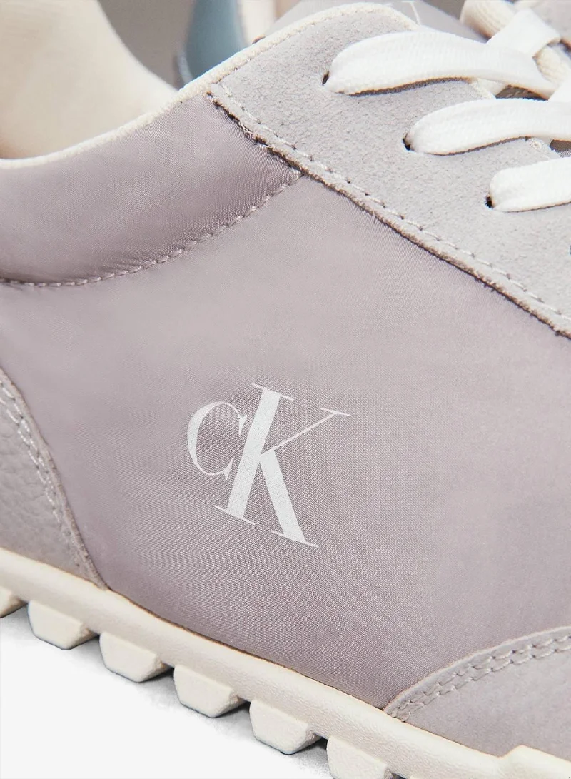 Calvin Klein Jeans Oyster Mushroom/Formal Grey/Trooper Low Profile Trainers for Men | Best Price UAE