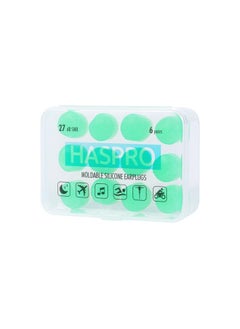 HASPRO HASPRO MOLD 6P Aloe Earplugs – Moldable Silicone, Enriched with Aloe Vera for Comfort, Moisturizing & Antibacterial Properties – Waterproof, Reusable for Swimming, Sleep, Noise Protection, Travel  - Image 3