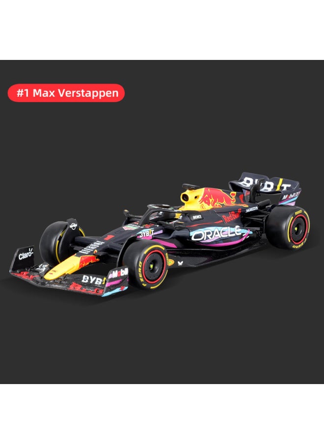 xozgdovg - Bimei 1:43 Red Bull RB19 Miami F1 Racing Model Simulation Alloy Car Model Equation-Color:1:43 Red Bull Rb19 Miami Edition No. 1 General Pack - Image 1