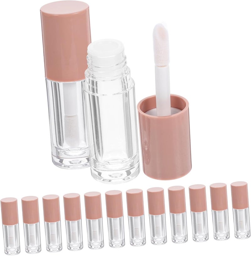 Healeved 14pcs Refillable Clear Lip Gloss Tubes with Wands Plastic Containers for Lip Balm Gloss Travel-Friendly Design for DIY and Gifts - Image 1
