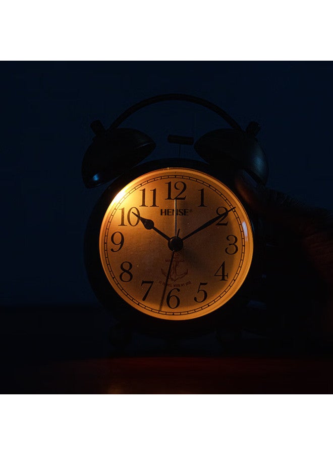 Hense Creative Alarm Clock For Students, Loud Volume Bedside Clock, Extra Loud Alarm, Lazy Desktop Hourglass Alarm Clock Ha17 Anchor - Image 2