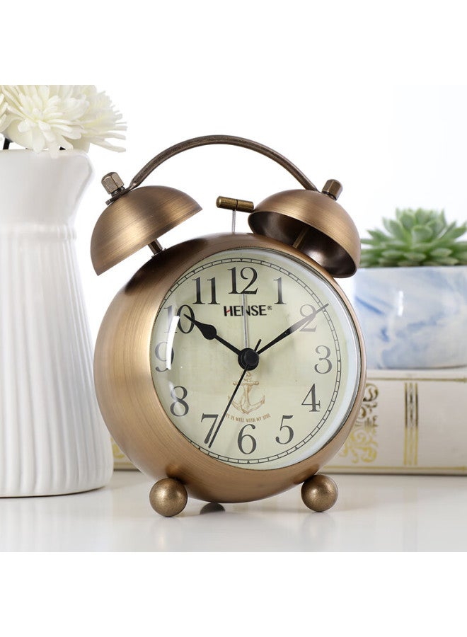 Hense Creative Alarm Clock For Students, Loud Volume Bedside Clock, Extra Loud Alarm, Lazy Desktop Hourglass Alarm Clock Ha17 Anchor - Image 3