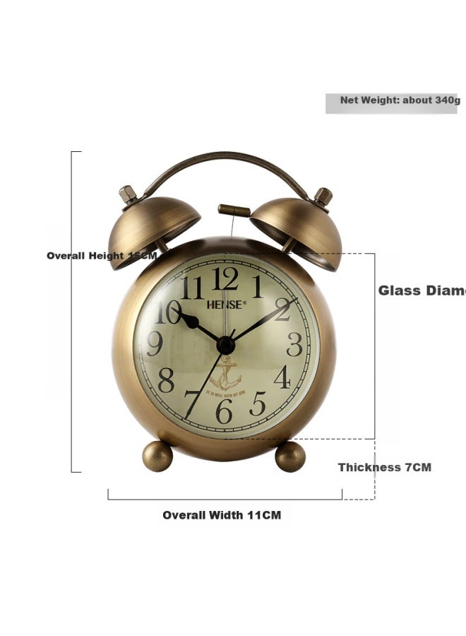 Hense Creative Alarm Clock For Students, Loud Volume Bedside Clock, Extra Loud Alarm, Lazy Desktop Hourglass Alarm Clock Ha17 Anchor - Image 4