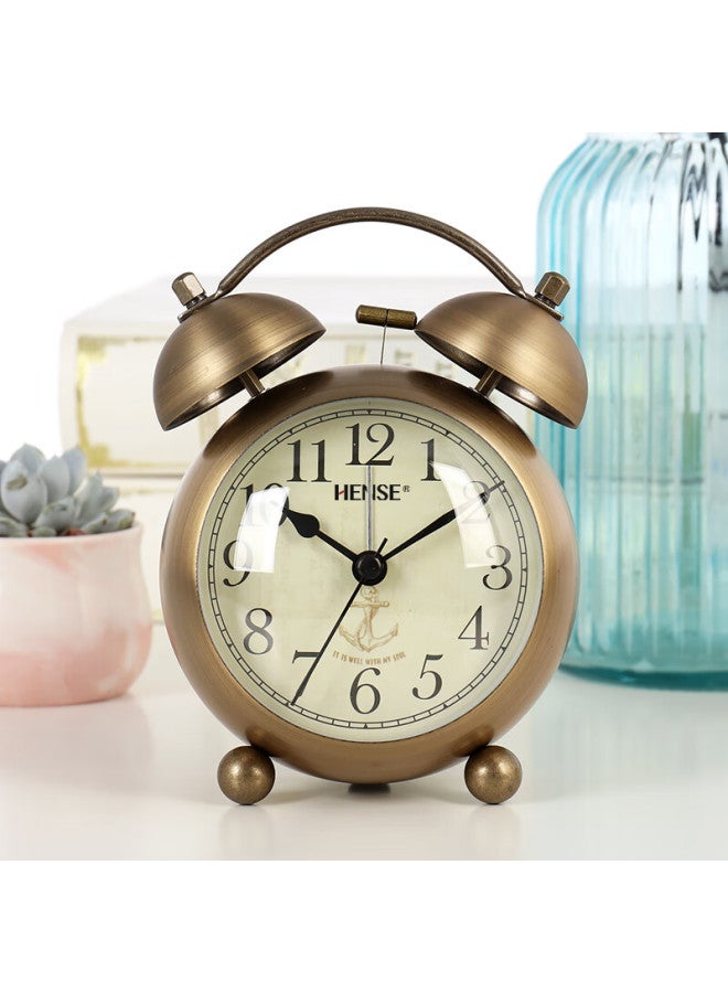Hense Creative Alarm Clock For Students, Loud Volume Bedside Clock, Extra Loud Alarm, Lazy Desktop Hourglass Alarm Clock Ha17 Anchor - Image 1