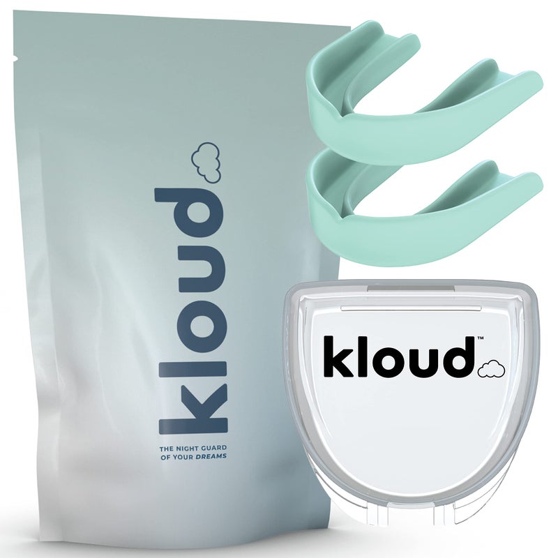 CUSTMBITE Kloud Night Guard - Mouth Guard for Clenching Teeth and Grinding Teeth, 2 Pack Custom Moldable Dental Mouth Guard - Image 1