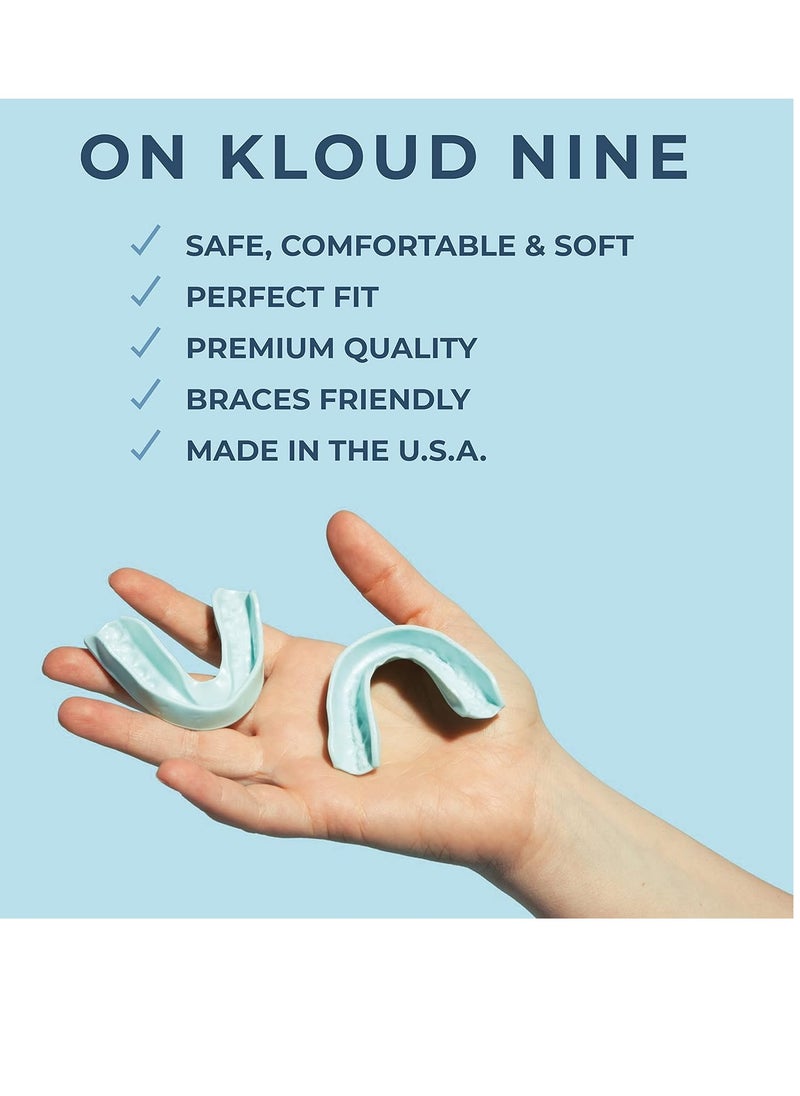 KLOUD City Night Guard - Mouth Guard For Clenching Teeth And Grinding Teeth, 2 Pack Custom Moldable Dental Mouth Guard  - Image 4