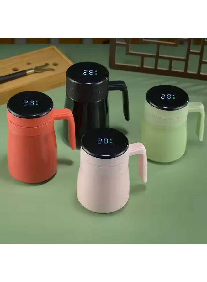 Multicolored digital display stainless steel coffee mug - Image 2