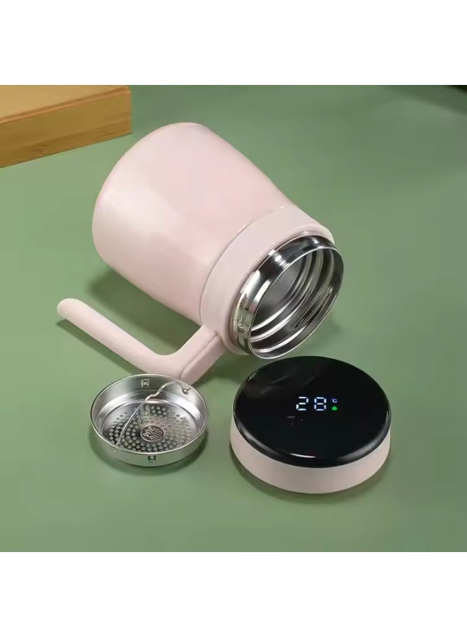 Multicolored digital display stainless steel coffee mug - Image 3