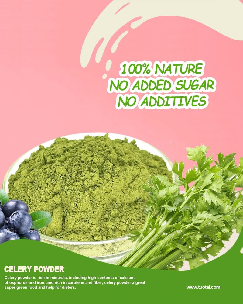 TUOTAI Premium Celery Powder - 100% Natural, Vegan, GMO Free, Rich in Antioxidants and Minerals, 4 oz - Image 4