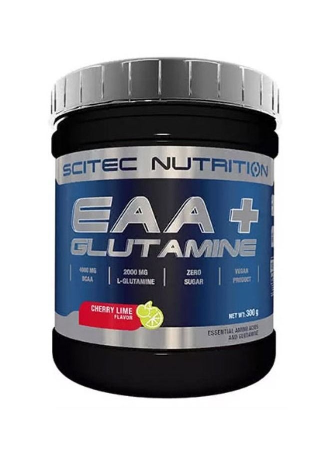 Scitec - Nutrition EAA + Glutamine Powder 300gm-cherry lime - Image 1