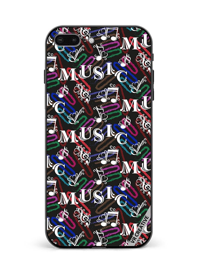 VR CREATIVE Protective Case Cover For Apple iPhone 7 Plus/8 Plus Music Pattern Design Multicolour - Image 1