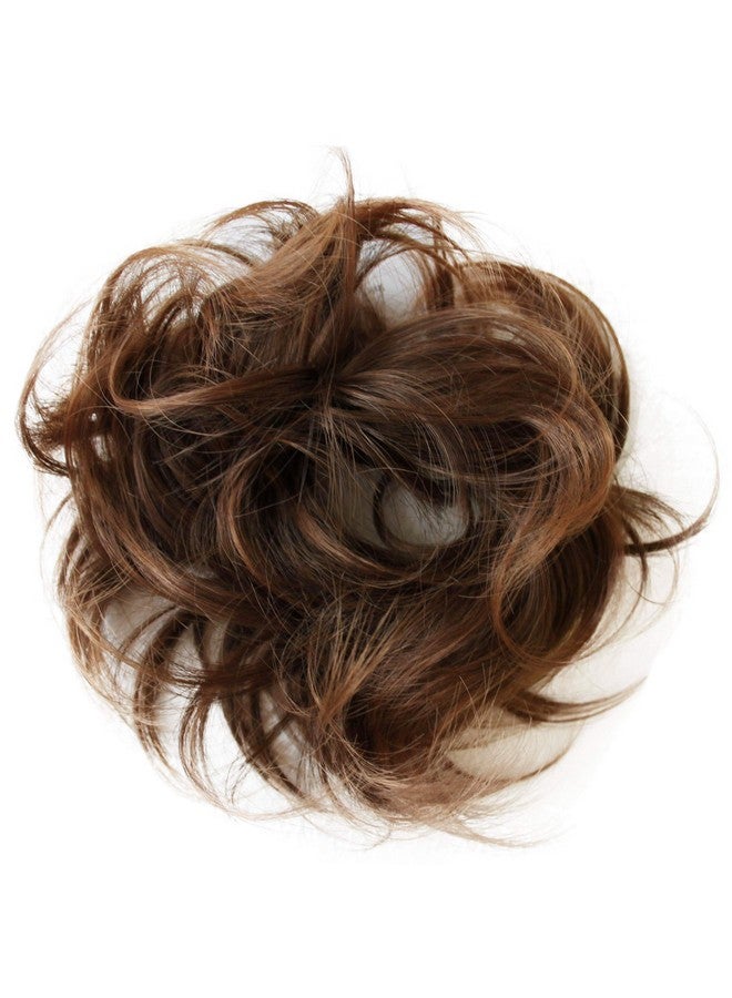 CAISHA عائشة من بريتي شوب إكسسوارات شعر كعكة مرفوعة برباط ذيل حصان مع خصلات مموجة ومبعثرة بني مزيج G15C - Image 2