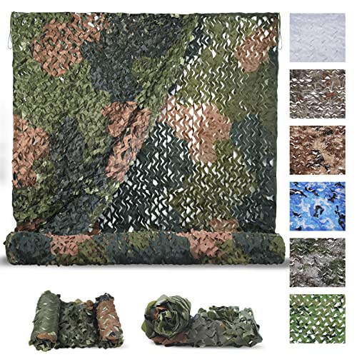 Sposuit Camo Netting Camouflage Mesh Net Military Camo Net for Hunting Bulk Roll Camouflage Tarp Sunshade for Party Decorations Sunshade Camping Ghillie Netting - Image 1