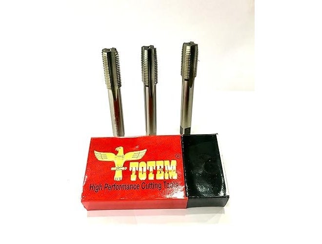 TH1 Totem HSS Tap Set For Threading 12MM(12 X 1.75) Set Of 3 Pieces - Image 1
